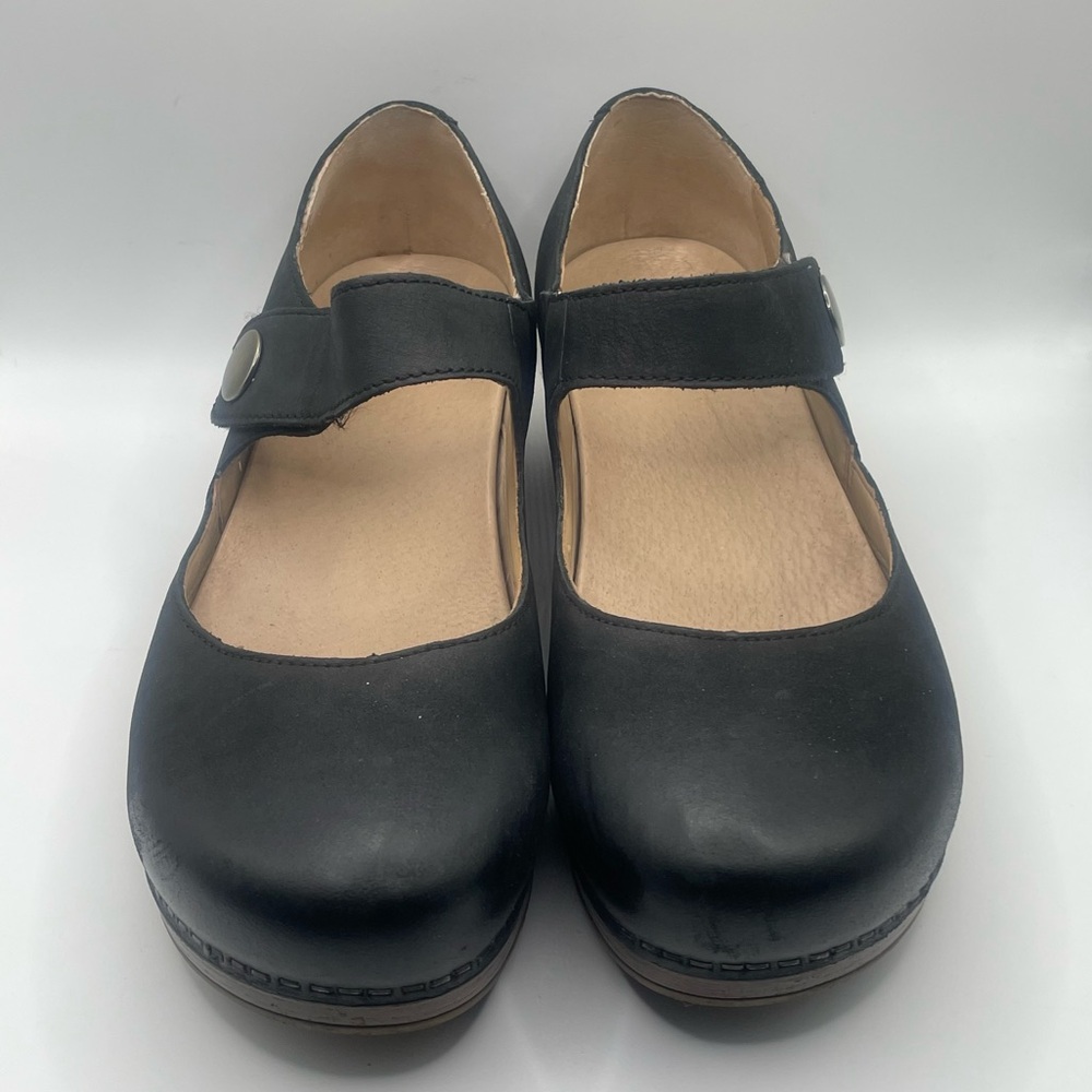 Women’s Dankso Beatrice Burnished Nubuck Leather Mary Janes Size 38 (US 7.5-8) - Picture 2 of 8